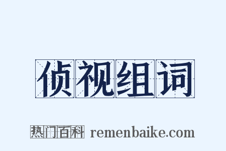 侦视组词是什么意思的图片